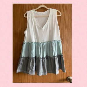 Ruffled Tank 2xl